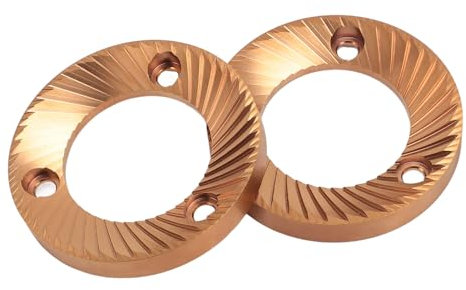 Asixxsix 64 Mm Flat Burr, Platted Coffee Mühle Burr, Aluminiumnitridbeschichtung für DF64 DF64P DF64E DF64V Super Jolly Mini E Anfim Caimano Cody II Lagom P64 Fellow Ode