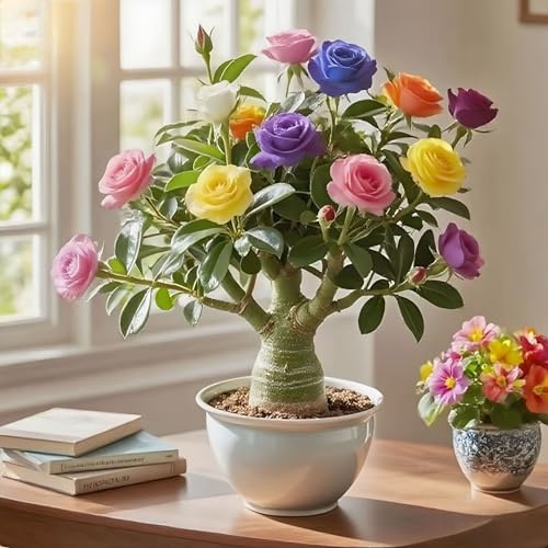 Verfijnde groene planten voor uw tuin, Desert Rose-bollen, bloeien meerdere jaren, eenvoudig te verzorgen, een lust voor het oog.-1zwiebeln-D