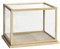 Hubsch Glasvitrine Eiche mit Holzsockel niedrig 29 cm
