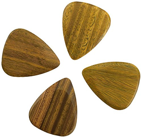 Timber Tones TTTBLIVI Lignum Vitae Tin of 4, Luxus Plektrum/Plektren