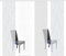 VISION S 4er-Set Schiebegardinen Wave halbtransparent Bambusoptik 4X 260x60 cm, Farbe:grau