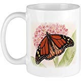 CafePress Monarch Butterfly and Caterpillar Mugs 11 oz (325 ml) Ceramic Coffee Mug