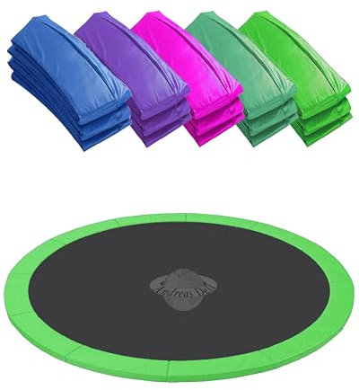 Andreas Dell Randabdeckung Federabdeckung Randschutz Schutz für Trampolin, Größe: Ø 430 cm, Farbe: Hellgrün