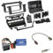 Einbausatz: Doppel 2-DIN Radioblende Blende mit fünf (5) Schaltern + Pioneer Radio Lenkradadapter RUNDPIN + für BMW 3er (E46) 03/1998-02/2005 Limousine / 3er (E46) 06/2001-12/2004 Compact