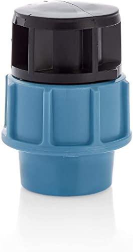 BFG 32 mm MDPE PE PE Wasserrohrstopp Ende Kunststoff Klemmverschraubung, blau, schwarz, OG-2BQY-H74J