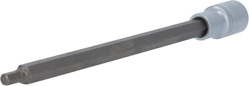 BRILLIANT TOOLS BT022891 1/2 Inch Hex Socket Bit Socket, 200 mm Long, 6 mm [Powered by KS Tools]