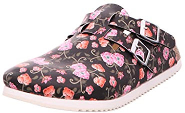 BIRKENSTOCK Damen Clogs Kay SL Birko-Flor schmal 41 EU Schmal schwarz