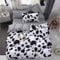 Bettbezug Set, DOTBUY Modern Bettwäsche-Set 3 TLG Bettwäsche Set Polyester Super Weiche mit Reissverschluss Atmungsaktive Bettbezug Kissenbezüge Bettlaken (Kuhfleck,135x200cm)