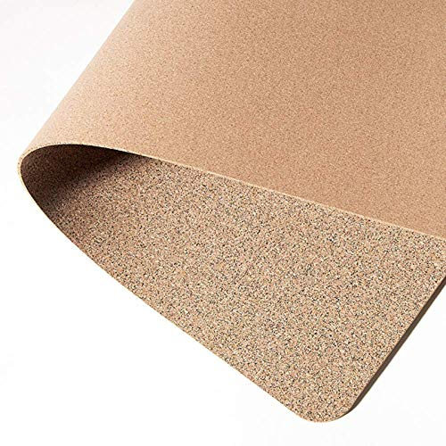 Tapis de souris double face en liège naturel et cuir respectueux de l'environnement, imperméable et non salissant, tapis de souris pour bureau à domicile