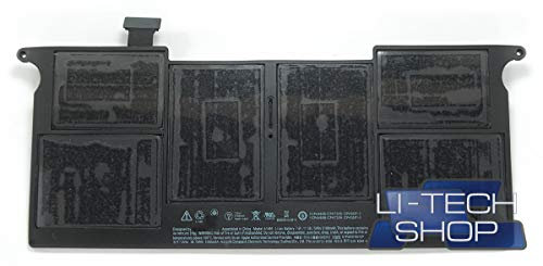 LI-TECH Batterie 5100 mAh pour Apple Mac Book Air 6.1 11,6 2013 MD711TA Noir Neuf