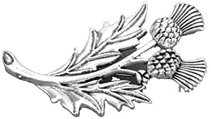 Broche chardon écossais pour femme, emblème national de la fleur d'Écosse