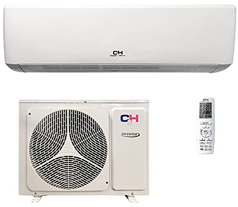 Aire acondicionado Split Inverter, 3.5 kW, 12000 BTU, WIFI, A++, pantalla LED, calor - frio, mando distancia,blanco, autolimpieza