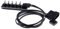 PWM Powered Fan Hub 5 Way Port 4 pin 3 pin Fan Splitter Power Cable 12V Internal Computer Fans