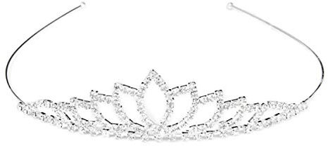 HEALLILY Vintage Strass-Krone, Brautschmuck, Hochzeit, Diadem, Kostüm, Party, Geburtstag, Kopfschmuck, Haarschmuck für Brautparty