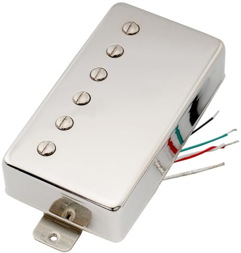 Artec VH59 Vintage Tone Couvert Alnico 5 Micro Humbucker Manche 7,4K pour Guitare électrique Les Paul Style, Nickel