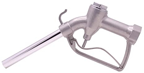 MENAITEK 3/4 NPT Gravity Tank Manual Fuel Nozzle with Hook Max Flow Rate 16 GPM 50 PSI for Manual & Electric Fuel Pumps 3/4 Inches(OD=20mm) Straight Spout Used For Diesel Gasoline Oil Biodiesel