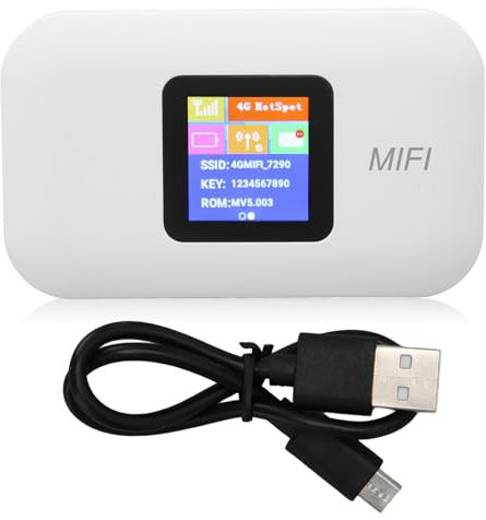 Zunate Mobile WiFi Hotspot, M9 4G LTE Unlocked WiFi Hotspot Device,150Mbps Support 10 Users,Portable WiFi Router with SIM Card Slot for Travel