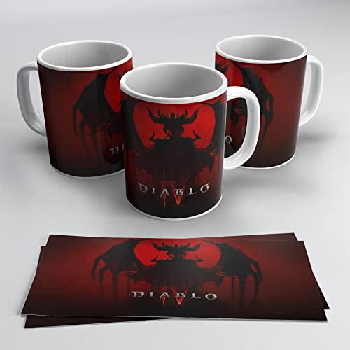 newseny Tasse de Diablo 4 - Cadeau pour gamer fan de la saga DIABLO | Céramique 350ml