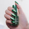 Metal Nail Polish 18ml Mirror Nail Varnish,Quick Drying Long Lasting Metallic Effect Nail Art Polish Non-Peelable,No UV,Easy Use (Green, 1)
