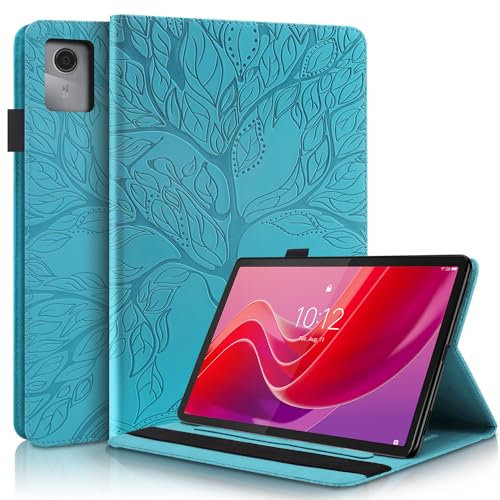 Succtopy Case for Lenovo Tab M11 11 Inch 2024 (TB330) Folio Flip PU Leather Cover with Pen Holder Protective Tablet Case with Stand Function for Lenovo Tab M11 11 Inch 2024 Blue
