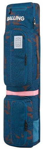 BALLING Bolsa de Hockey sobre césped, Mochila, Bolsa de Palo (Pavo Real, Mediana)