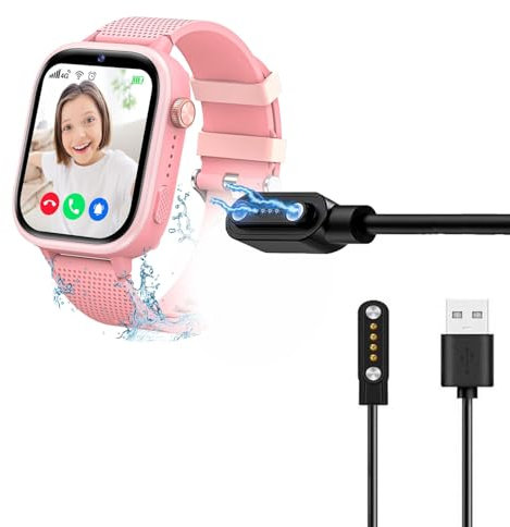 Blueshaweu Ladekabel Kompatibel mit XINGHESF 4G Smartwatch für Kinder 1,83'', Kabel Ladegerät Ladestaion für XINGHESF Kinder Smartwatch (schwarz)