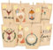 Adventskalender zum Befüllen - 24 Papier Adventstüten zum Basteln - Papier Weihnachtstüten-Papiertüten zum Basteln und Verschenken-Advents Tüten