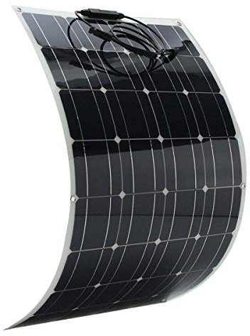 Panneau Solaire Flexible Monocristallin 150 W 18 V for Camping-Car, Voiture, Bateau 12 V