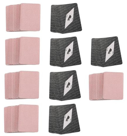 UPKOCH 10 Stück-Packung Kleiner Kartenspiel aus Papier Tragbare Flexible Kleiner Spielkarten mit Resilienz Geschenkbox für Partys und Reisen