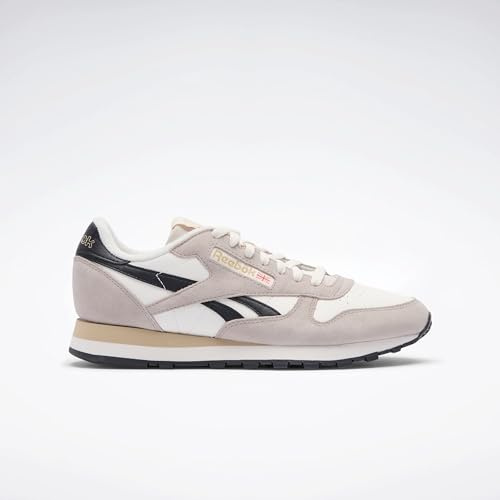 Reebok Unisex Leather Sneaker, Chalk/Moonstone/Classic Beige, 7 UK