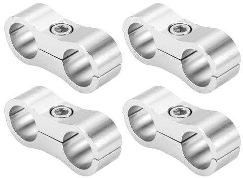 Hihaha Schlauchtrenner-Klemmenadapter 4 Stk AN6 Für Kraftstoffschläuche | Silberton, Für Öl- Und Kraftstoffschläuche, Universell, Einfache Installation, Hochwertig, Rohrtrenner-Klemmenwerkzeug