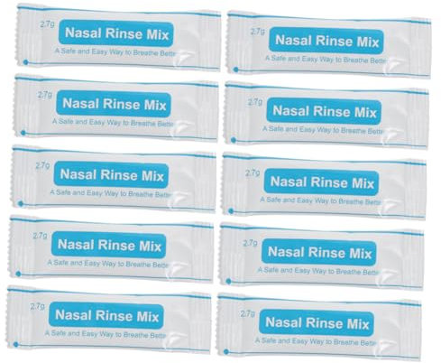 OHPHCALL 40stücke Nasenspülsalz Packungen Kochsalzlösung Für Nasendusche Schnell Lösliches Feines Jodfreies Nasenreinigungssalz Sanft Und Sicher Für Junge Mädchen Und Erwachsene Pro Beutel