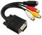 UKCOCO Adaptador Vga S-Video y De Señal De Video Cable para Pc y Laptop TV-out