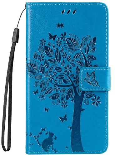 HUANGTAOLI Custodia in pelle PU compatibile con Huawei P Smart (FIG-LX1, FIG-LA1, FIG-LX2, FIG-LX3, FIG-TL10, FIG-AL10, FIG-AL00), porta carte e cavalletto
