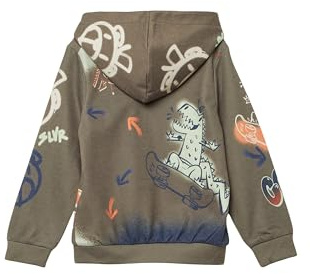 s.Oliver Hoodie mit All-Over-Print im Graffiti-Stil