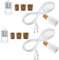 B22 Kit Lampe Bouteille 2PCS, 240CM Cable, Blanc Douille E27 avec B22 Convertisseur, 3 Bouchons Souples, Adaptateur Bouteille pour Douille de Lampe, Support Ampoule pour Différent Bouteille