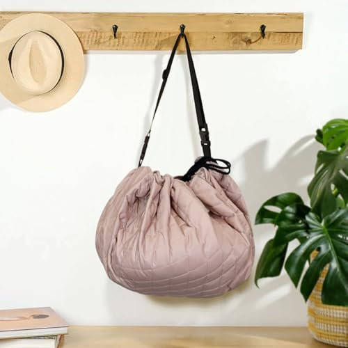 Toy Storage Bag - Portable Play Mat to Store & Carry Toys - Includes Shoulder Strap