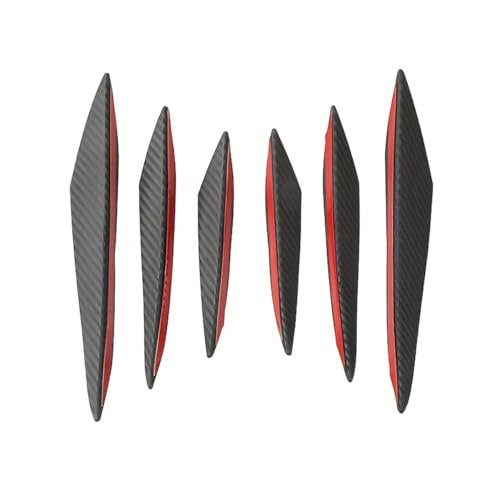 MYTZNB 6pcs Deflector de Parachoques Delantero,Compatible para Opel Astra J Astra K Astra H Astra G Astra-H Sri Astra J Sports Tourer,Spoilers Delanteros,Carbon Fibres