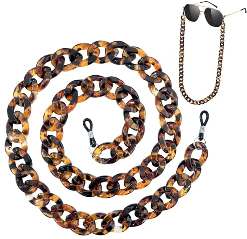 ARWIG Brillenkette für Damen | Acryl-Sonnenbrillenkette | Brillenband | Brillenband um den Hals | Stilvolle Brillenketten für Damen