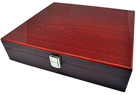 Aufbewahrungsbox 10 Uhren Uhrenbox 8-fach lackiert Palisander 10221