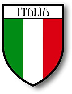 Akachafactory Autocollant Sticker Voiture Moto Blason Ville Drapeau Italie Italien