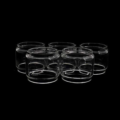 RUIYITECH 5pcs Replacement Fatboy Glass Tank for GeekVape Zeus Dual/Zeus X RTA/Creed RTA (Zeus Dual 5.5-m-l)