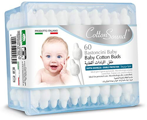 COTTON SOUND Ear Sticks 60 Pieces Baby Product For Personal Hygiene