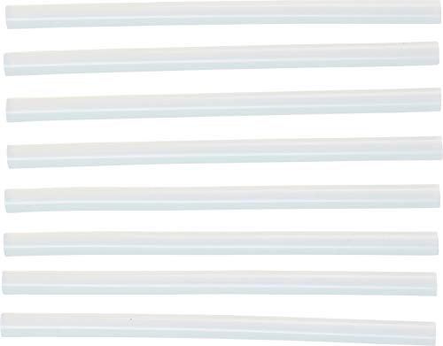 BGS Diy 80857 - Cartucce adesive a caldo, 8 pezzi, trasparente, Ø 11 mm, 200 mm, bastoncini di colla, colla a caldo per pistole per colla a caldo