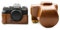 Étui Fuji X-T200, kinokoo Étui en Cuir PU pour Fuji X-T200 et Objectif 15-45 mm, Sac de Protection pour Appareil Photo Étui Fujifilm XT200 de Protection Complète (Marron)