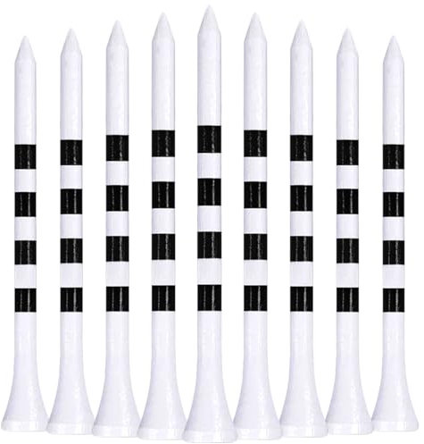 LIKOSO Bambus Golf Tees 100 Stück 83mm Lang Tee Golf Zubehör