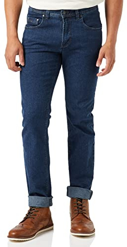 PIONEER AUTHENTIC JEANS Herren Rando Jeans, Dark Blue Stonewash 6811, 33W / 36L