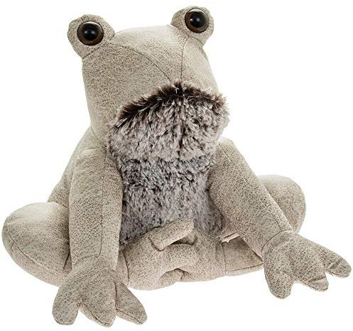 Assorted Doorstop Door Stop Stopper Filled Heavy Doorstop Faux Leather Novelty Wedge (Beige Frog Doorstop)