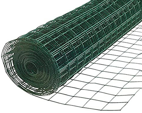 Bderkz 48 Zoll X 100 Fuß Grünes 19-Gauge-PVC Eisengeschweißter Draht Gartenzaun mit 2,4 Zoll Öffnungen für Bauernhof, Zaun, Garten (Color : 6CM Hole X 3MM Thick-1.2X30M)