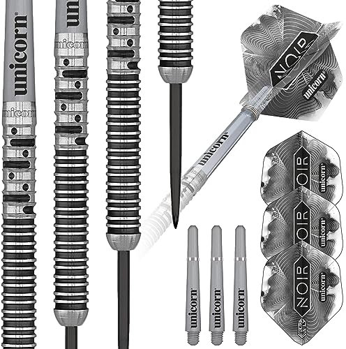 Unicorn Phase 5 Noir Dartpfeil, schwarz/Silber, 25 g